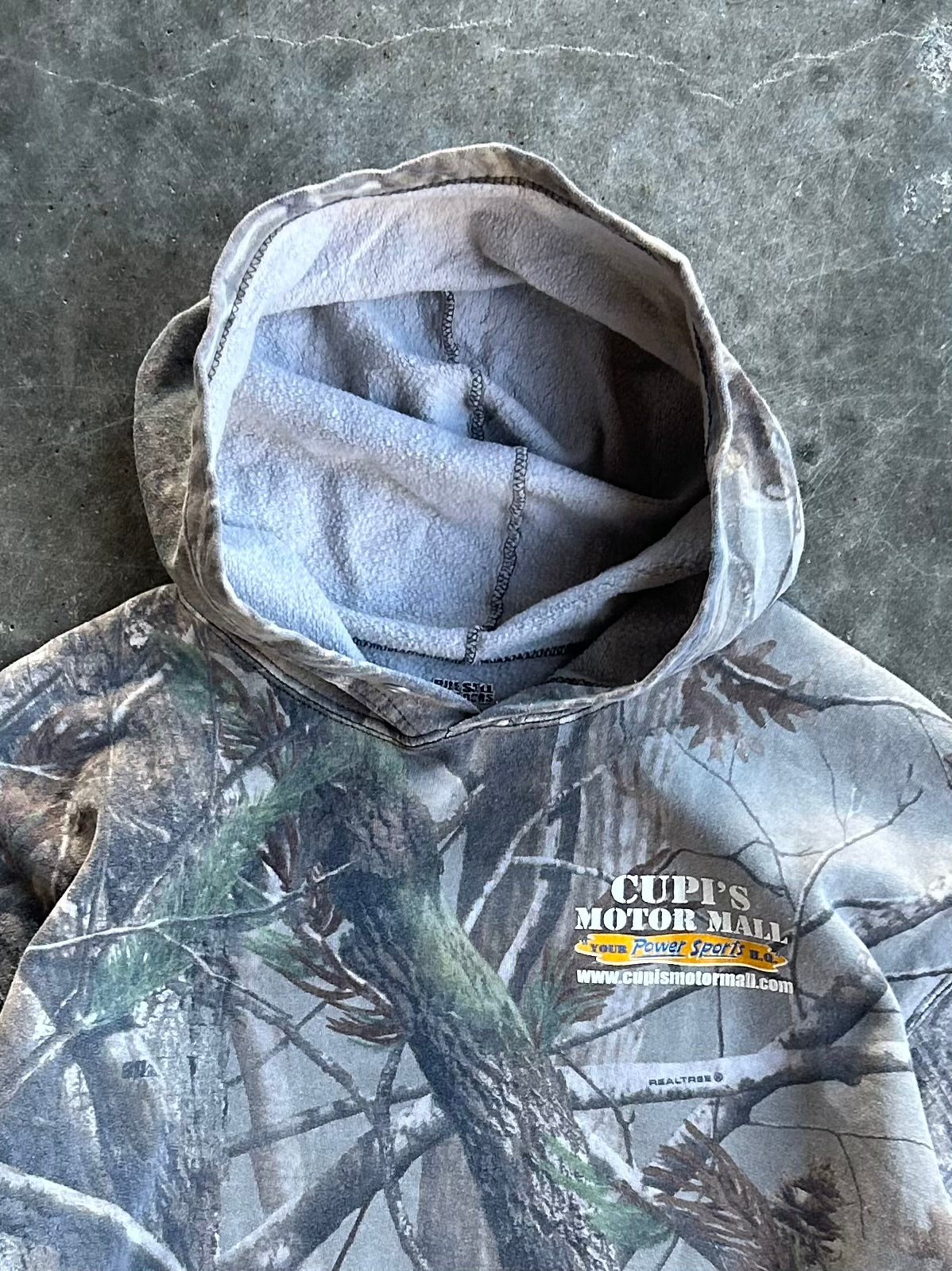 Cupi’s Motor Mall Russell Outdoors Camo Hoodie - L