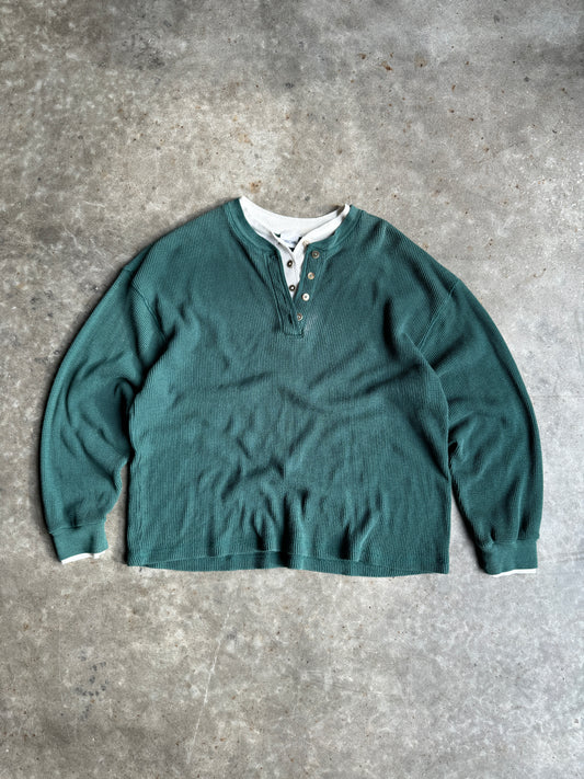 Vintage Cherokee Double Layer Green Thermal - XL