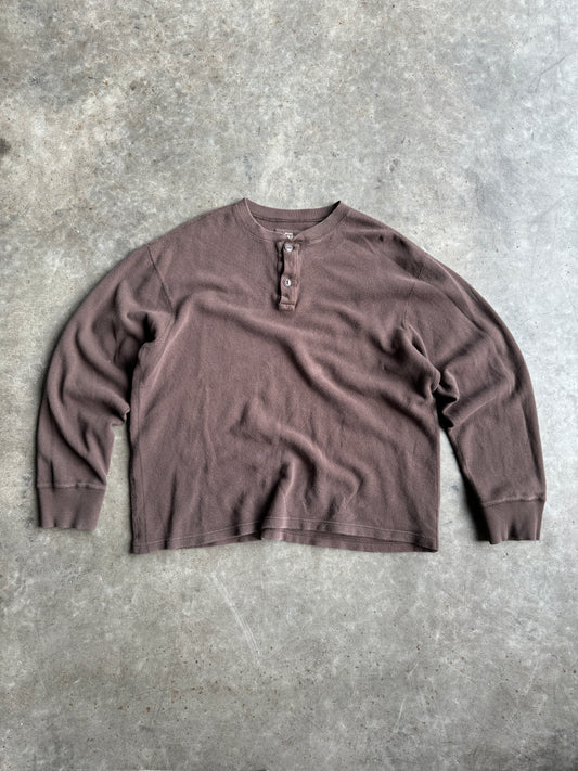 Vintage Old Navy Brown Long Sleeve Thermal - XL