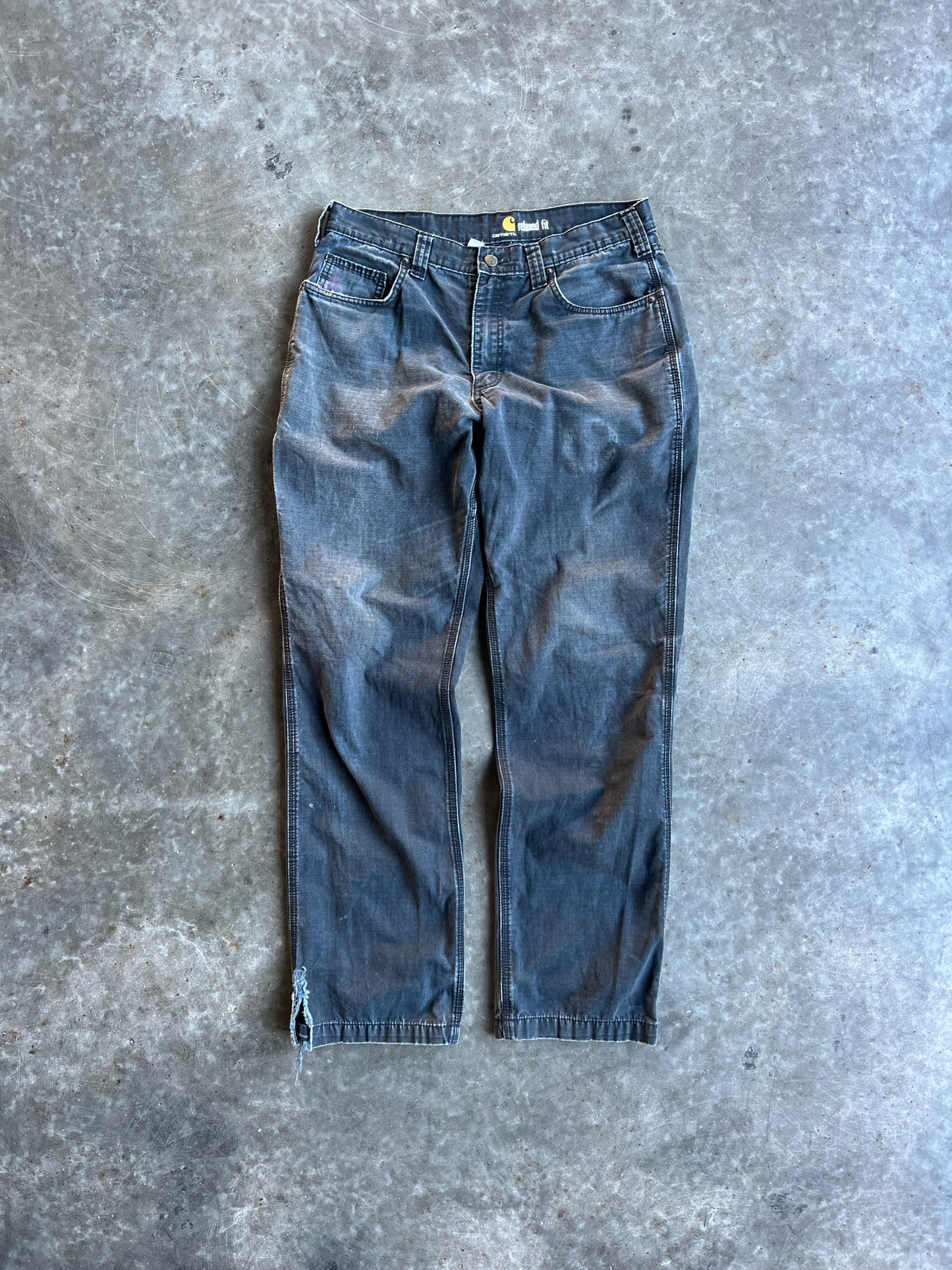 Faded Black Carhartt Pants - 34