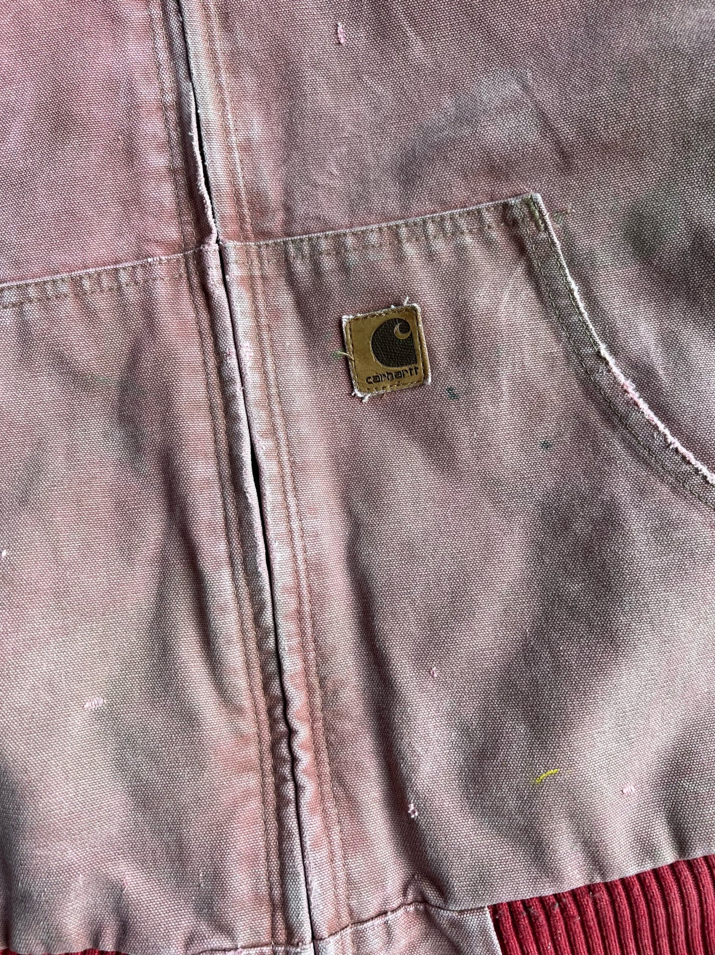 Vintage Dyed Dusty Rose Pink Carhartt Jacket - L