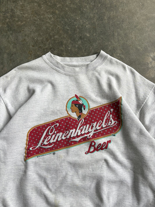 Vintage Grey Leinenkugel’s Beer Crew - M