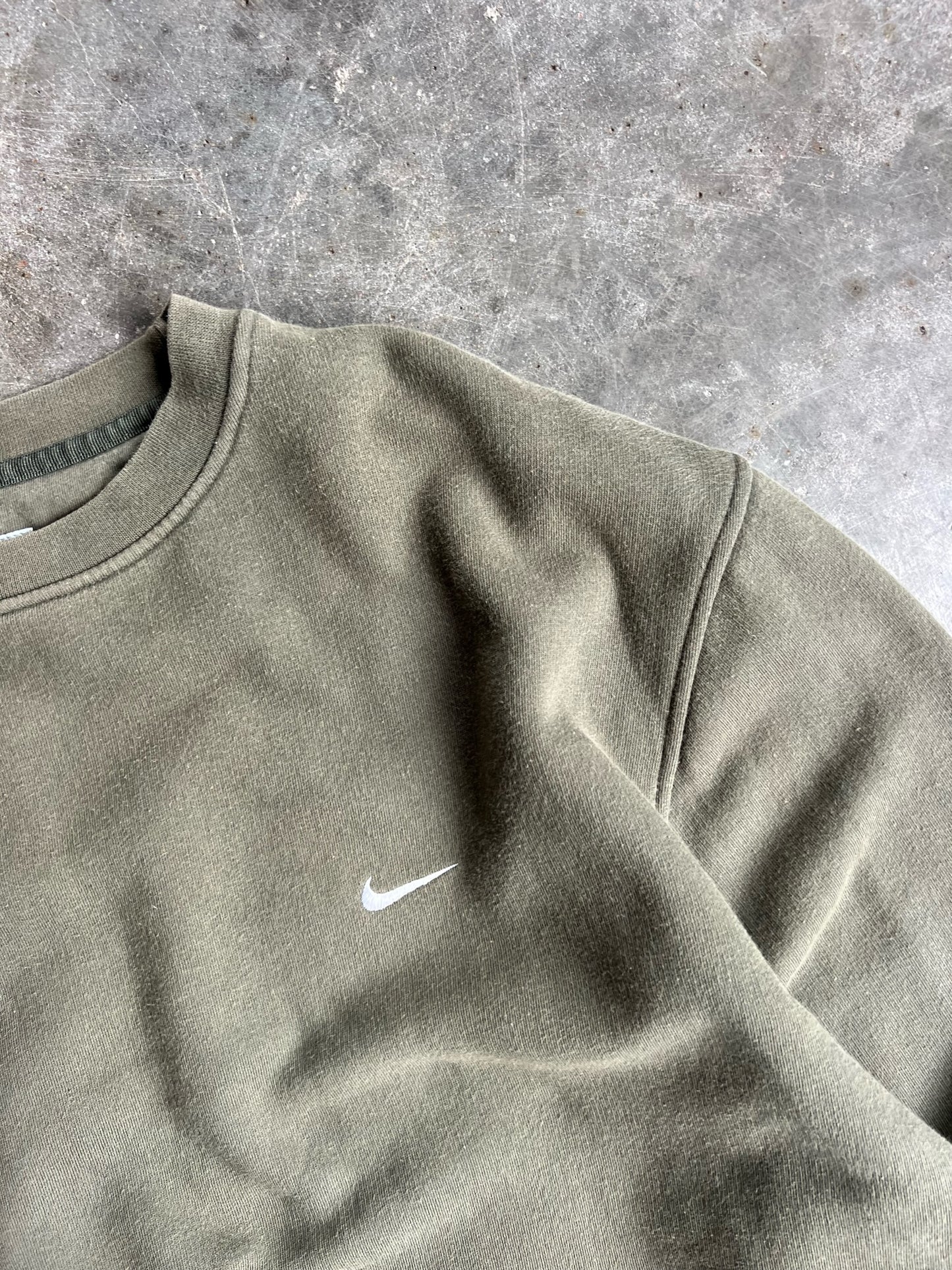 Vintage Olive Green Nike Crew - XL