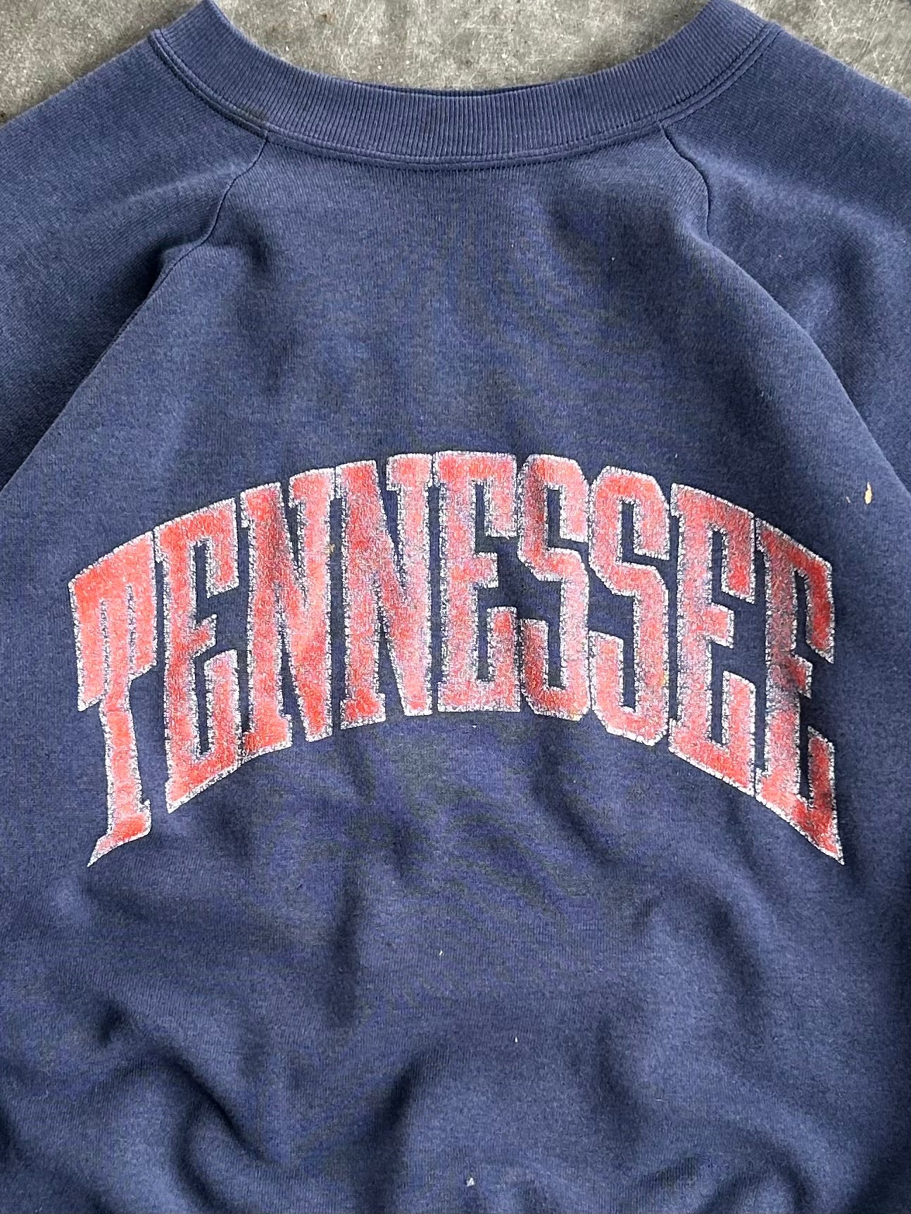 Vintage University of Tennessee Navy Crew - L