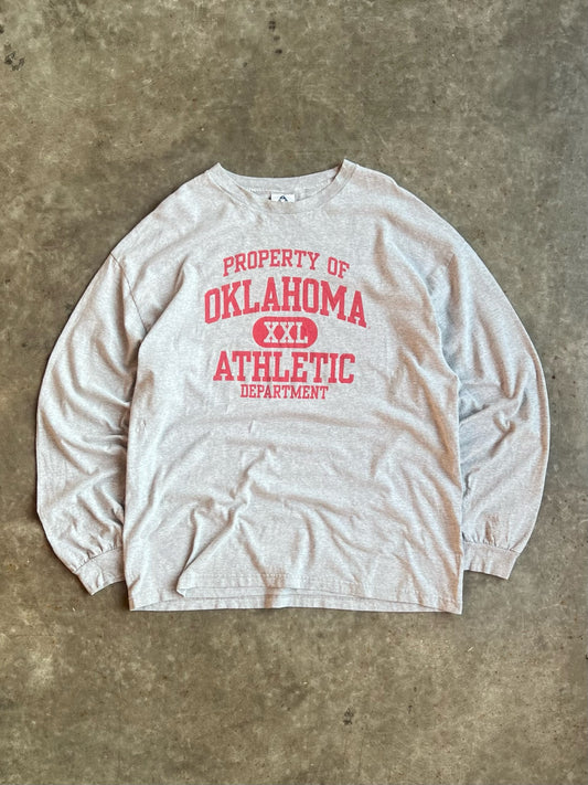 Vintage Property Of Oklahoma Athletic Department Long Sleeve Shirt - XXL