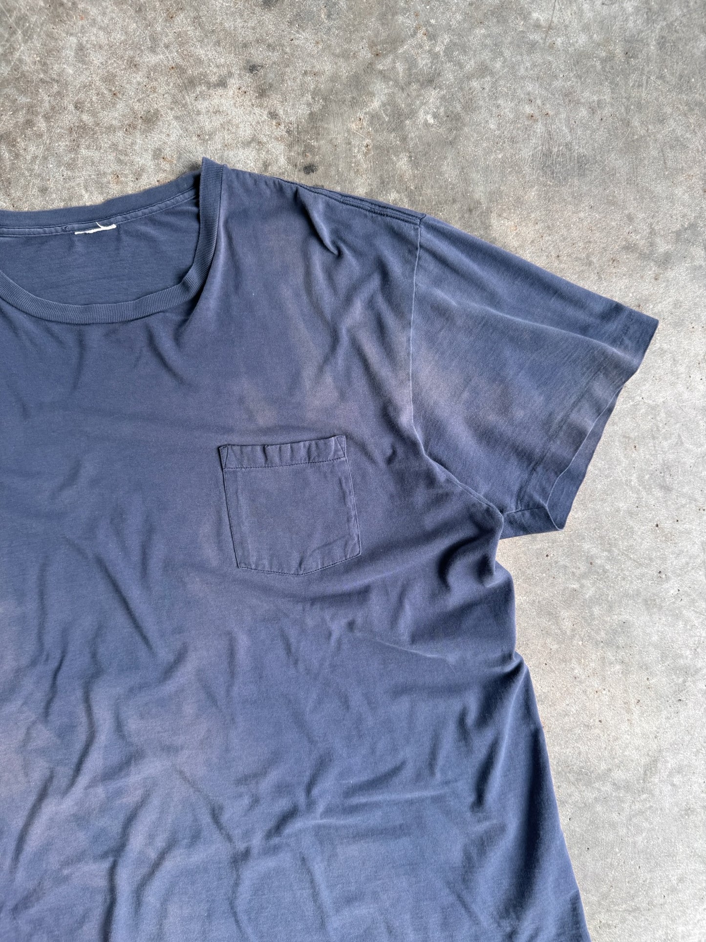 Vintage Faded Navy Shirt - XL