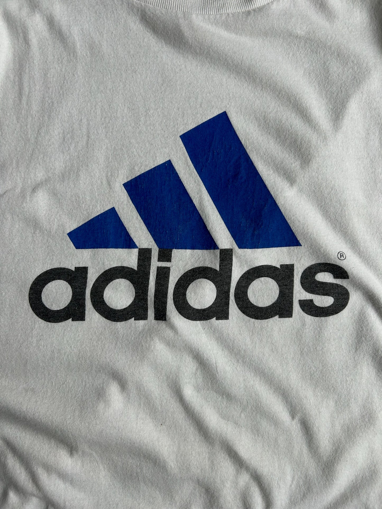 Vintage Blue Adidas Logo Shirt - L