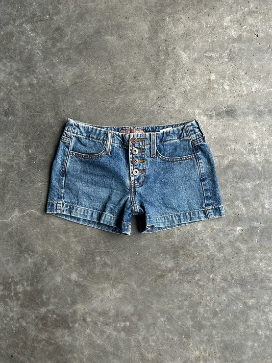 Vintage Dark Wash L.e.i. Micro Denim Shorts - 27