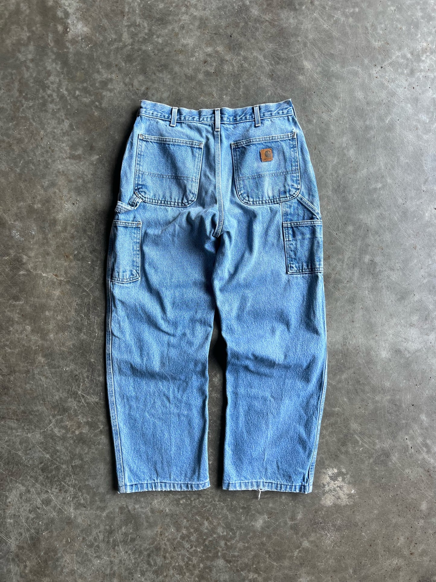 Vintage Light Wash Carhartt Carpenter Pants - 32