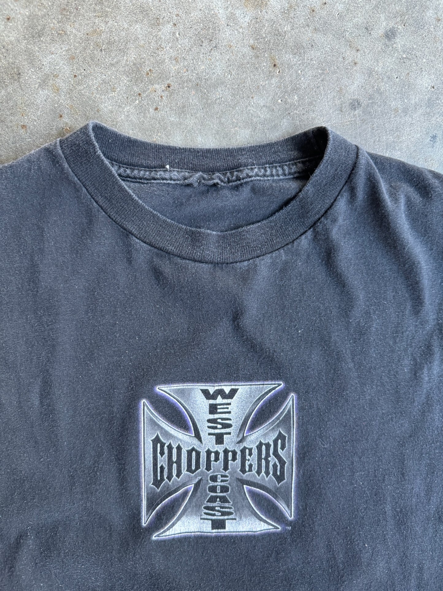 Vintage Black West Coast Choppers Baby Tee - M