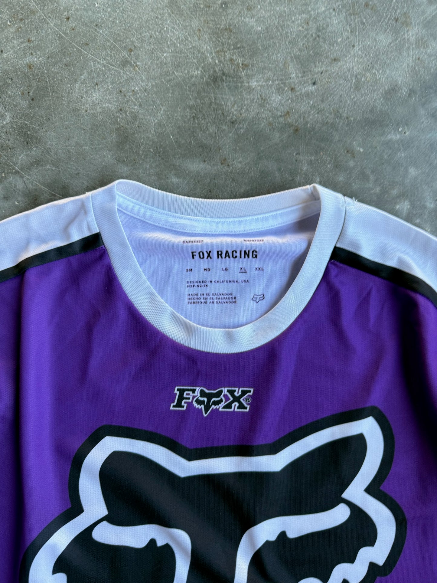 Vintage Purple Fox Racing Jersey - XL