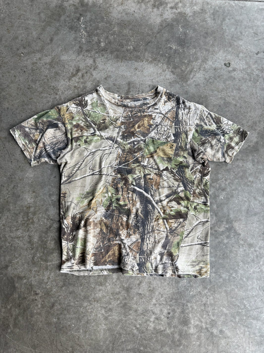 Vintage Realtree Faded Camo Distressed Tee - L