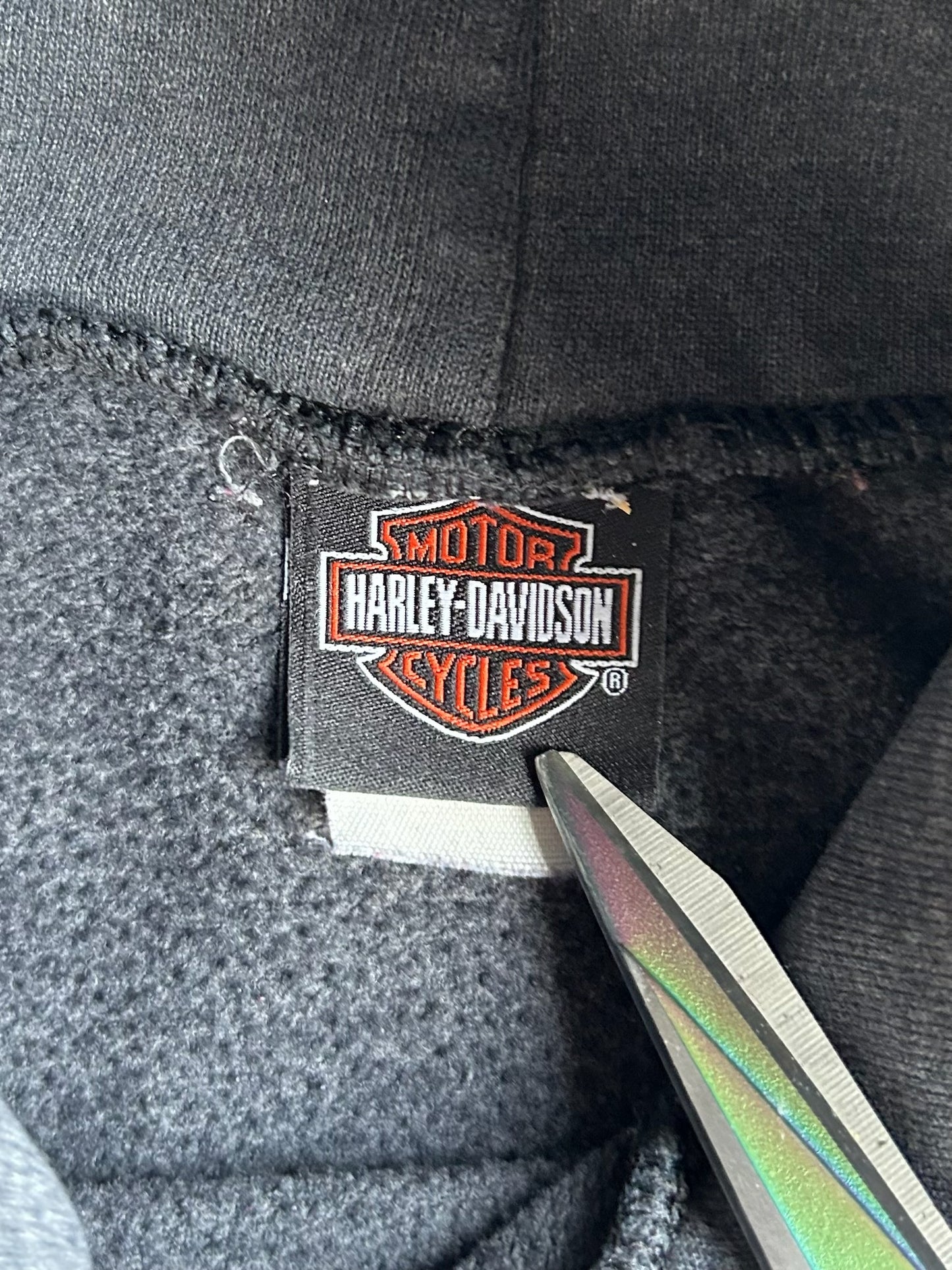 Vintage Faded Harley Davidson Hoodie - L