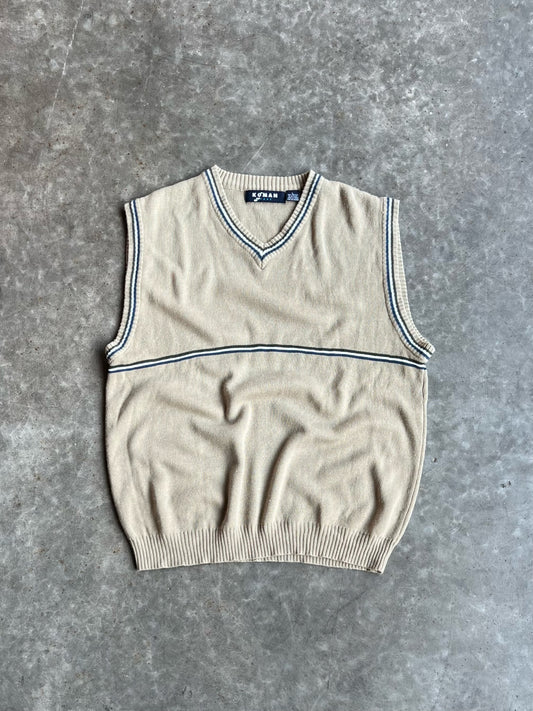 Vintage Cream Koman Vest - L