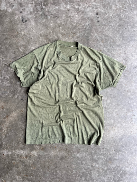 Vintage Olive Green Blank Shirt - M