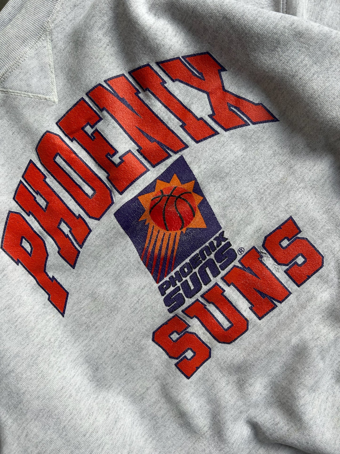 Vintage Grey Pheonix Suns Crew - L