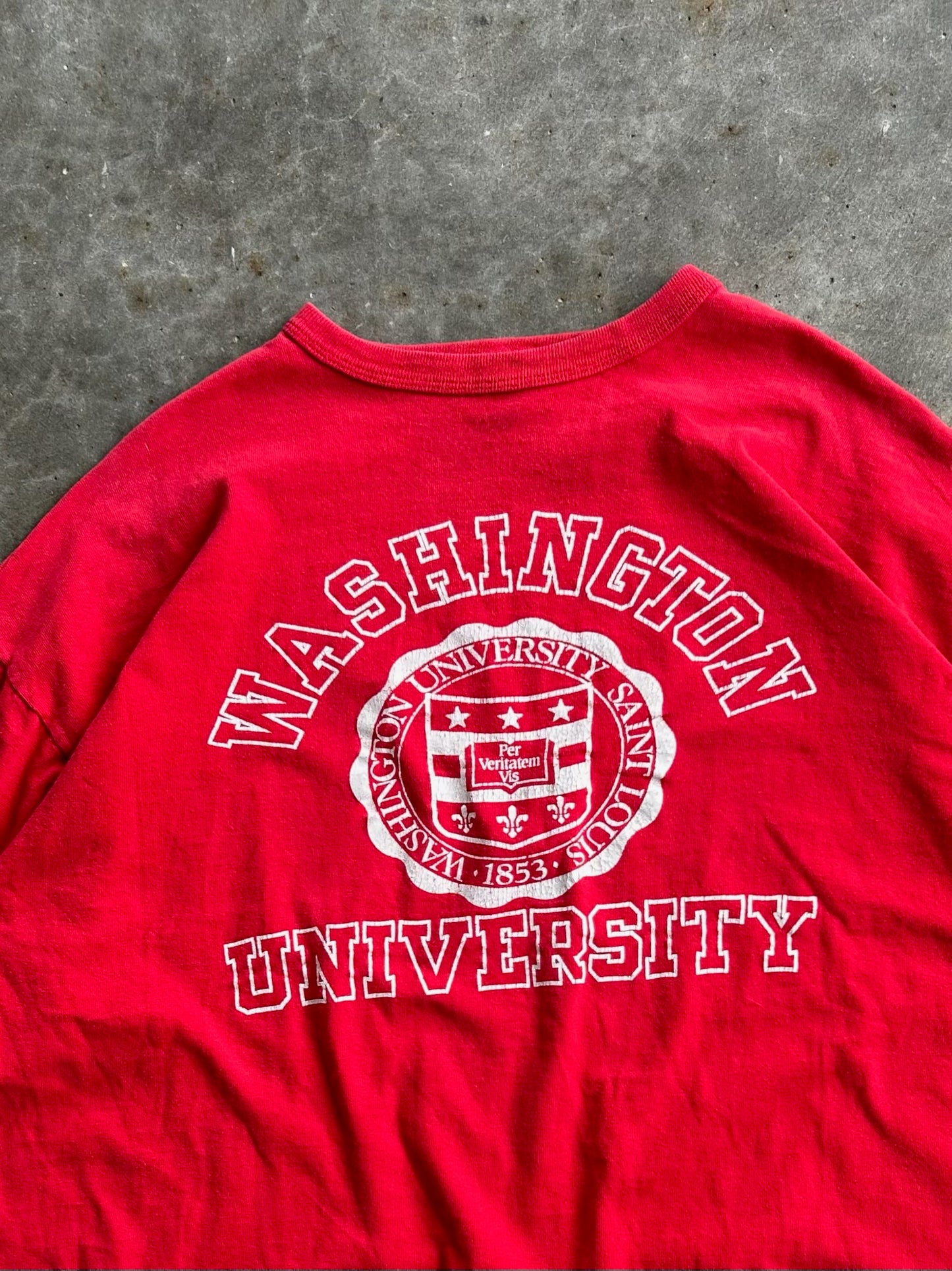 Vintage Red Washington University Tee - XL