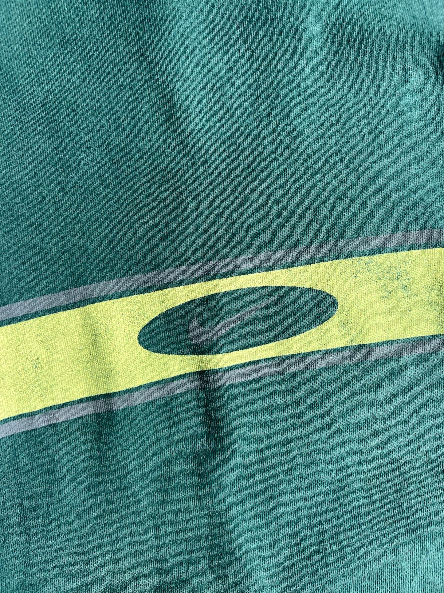 Vintage Green Stripe Nike Shirt - L