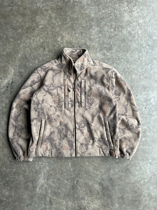 Vintage Natural Gear Fleece Camo Zip Up Jacket - M