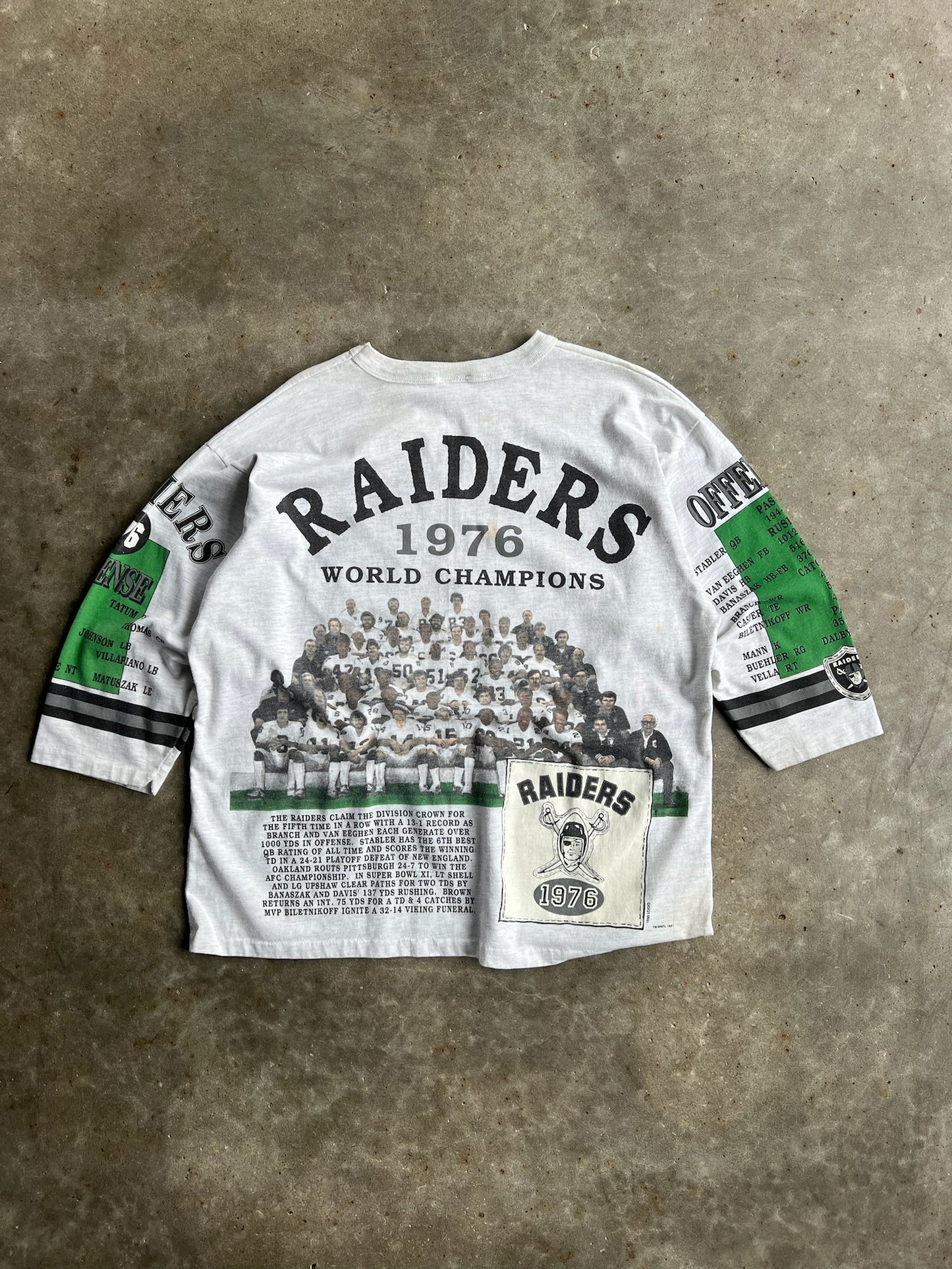 Vintage Raiders Single Stitch Long Gone Shirt - XL