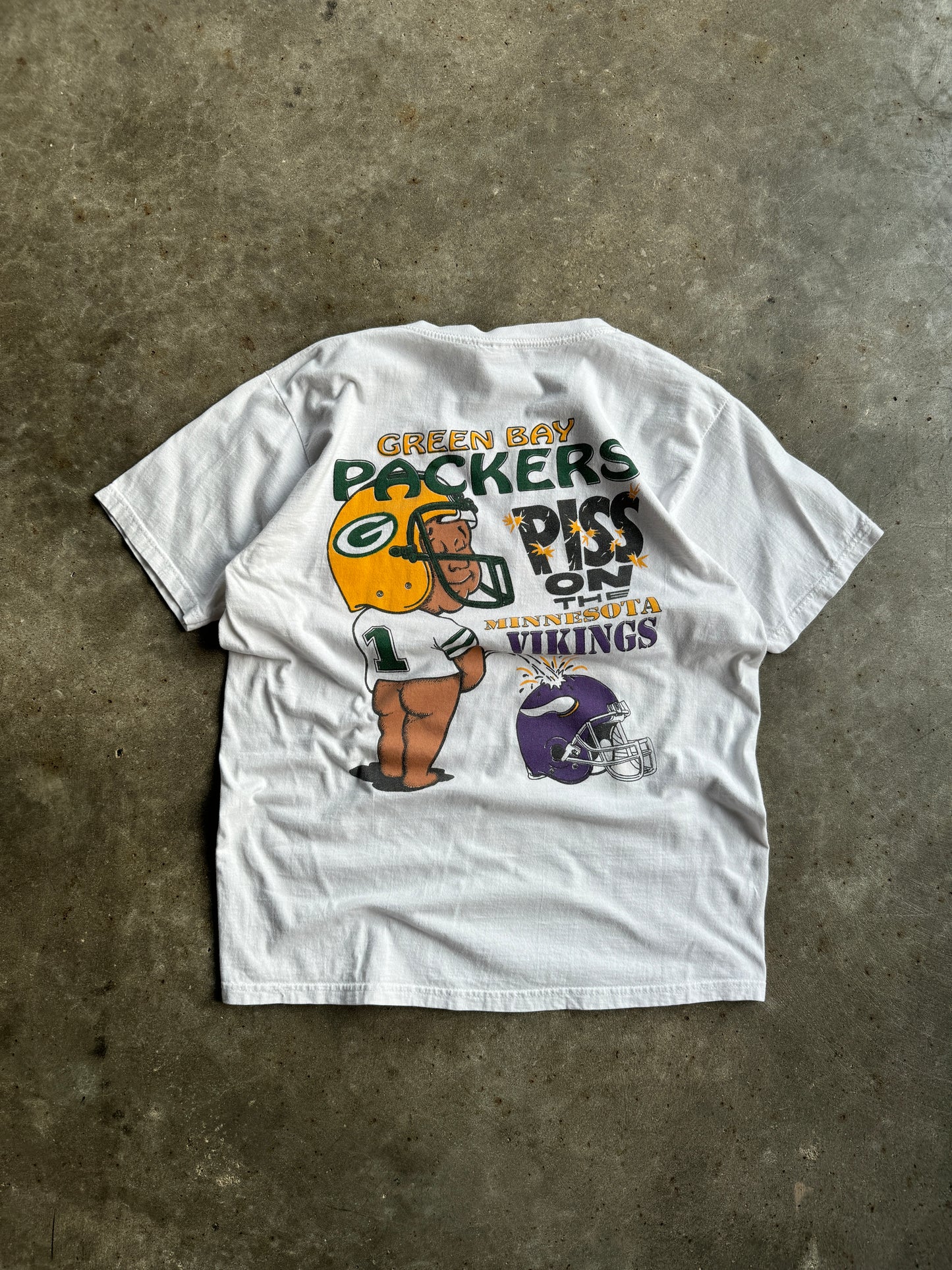 Vintage Monday Night Football Packers VS Vikings Shirt - L