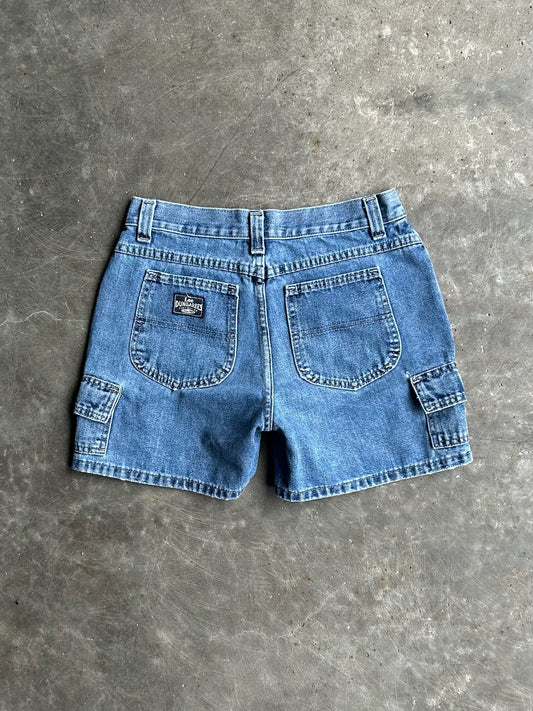 Vintage Medium Wash Lee Dungarees Carpenter Denim Shorts - 29