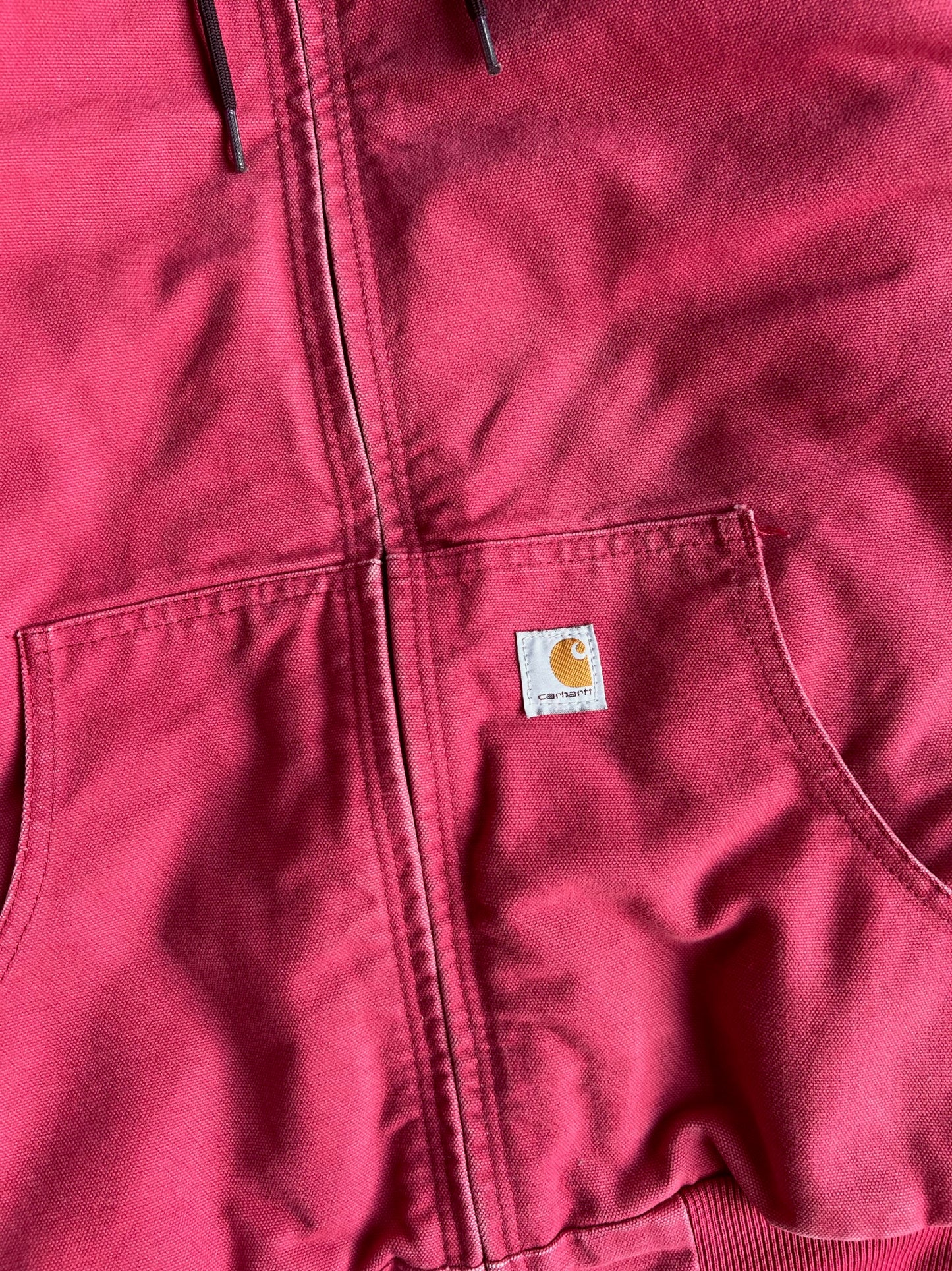 Hot Pink Hooded Carhartt Jacket - XS