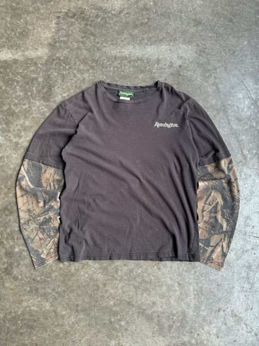 Vintage Remington Camo Thermal Long Sleeve Shirt - M