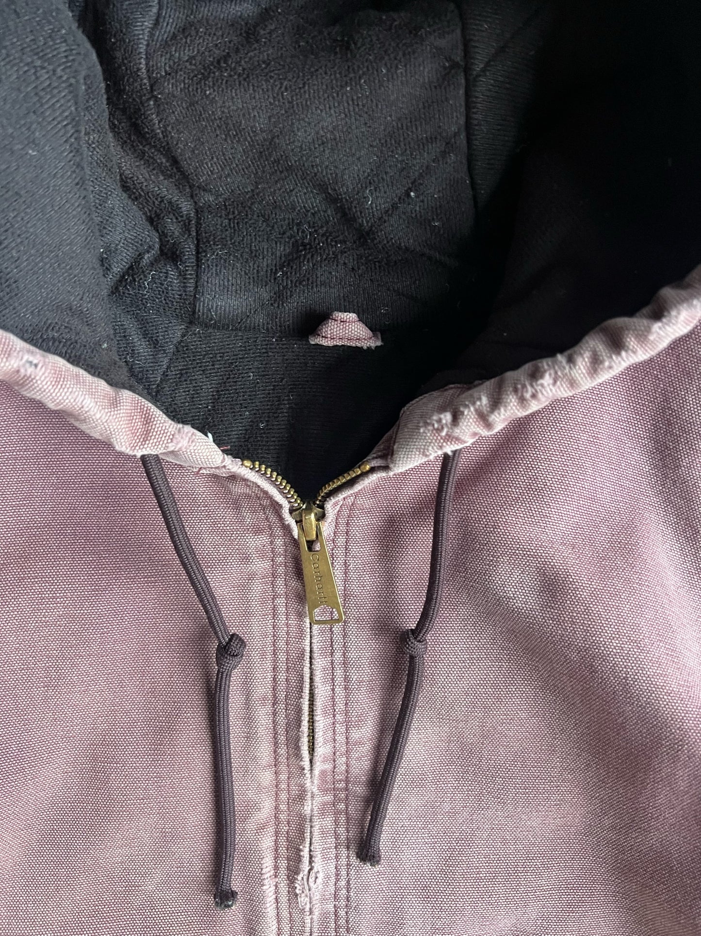 Vintage Dusty Rose Hooded Carhartt Jacket - M