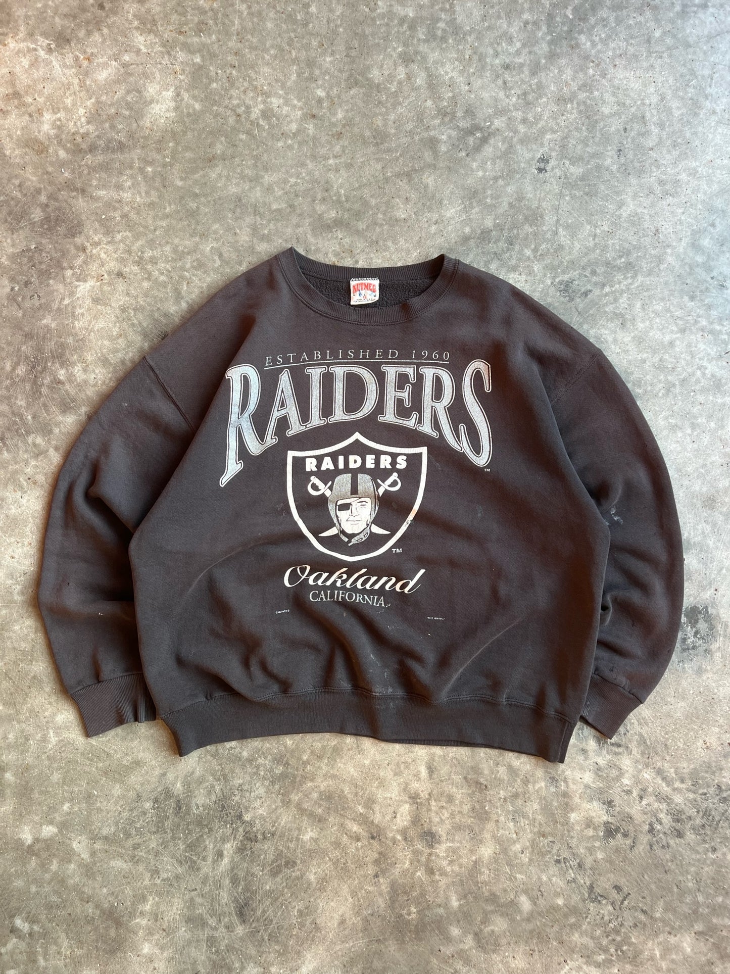 Vintage Oakland Raiders Crew - XL