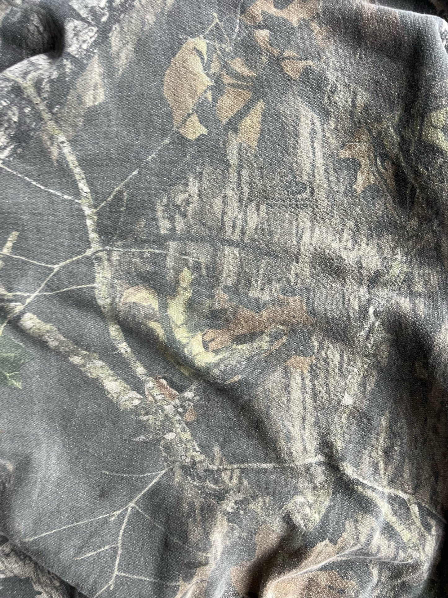 Vintage Mossy Oak Camo Red Eagle Crew - L