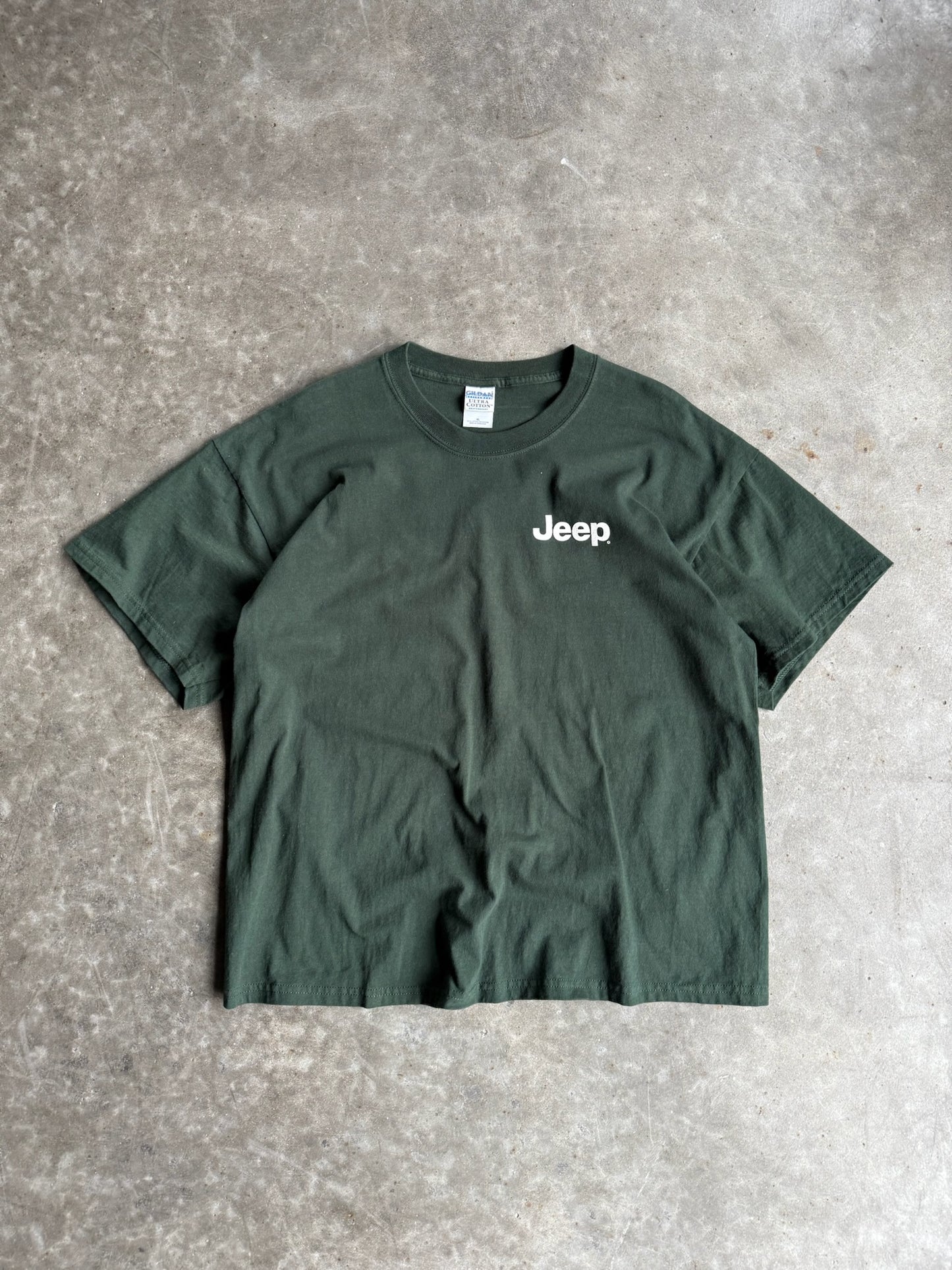 Vintage Forrest Green Jeep Shirt - XL