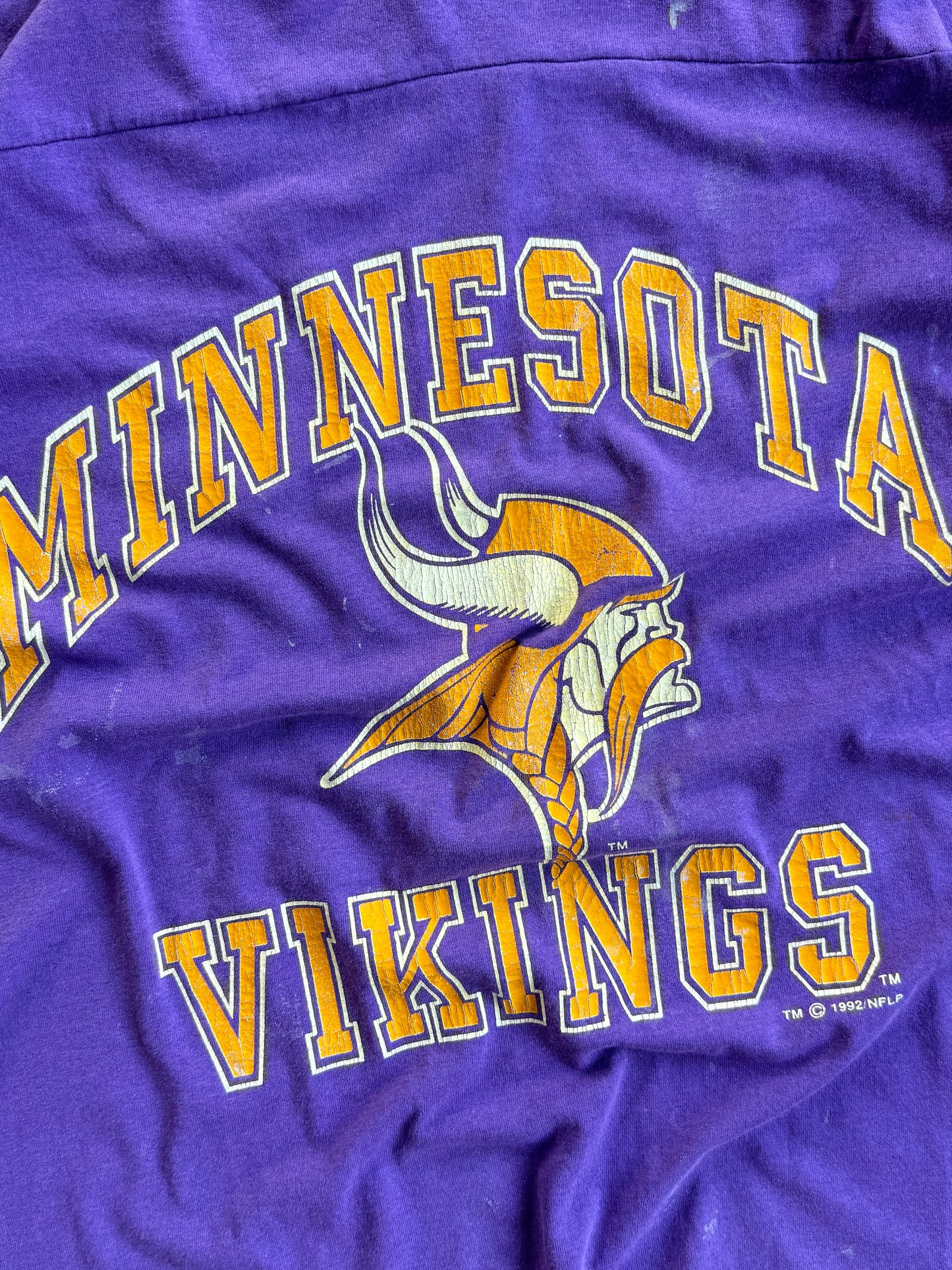 Vintage Minnesota Viking 3/3 Sleeve Tee - L