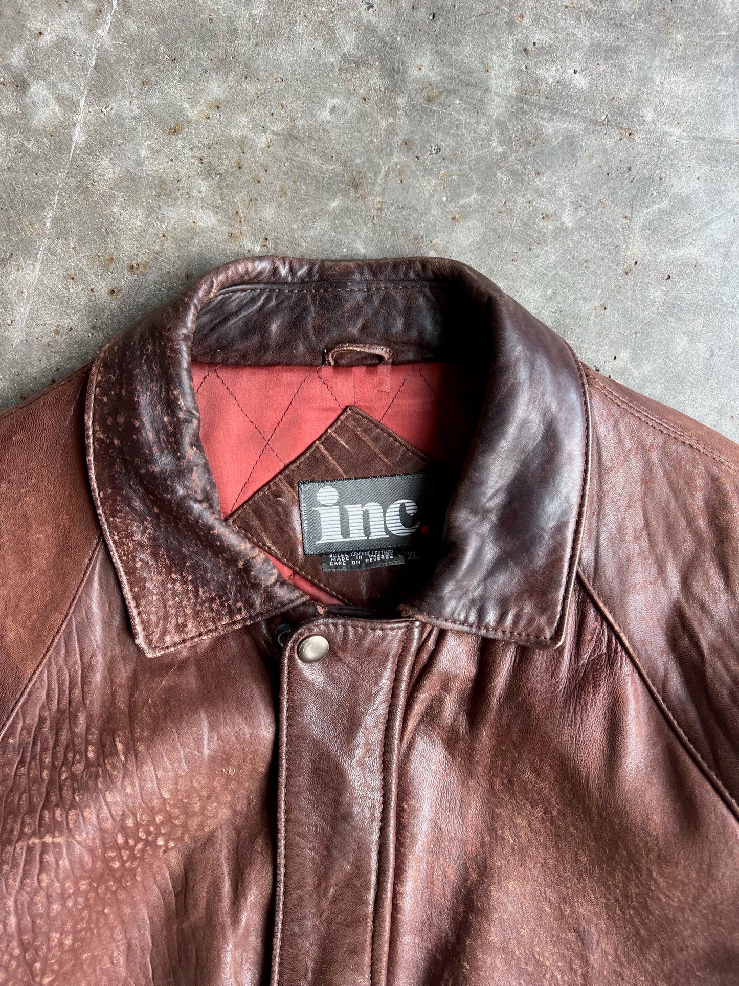 Vintage Inc Leather Jacket - XL