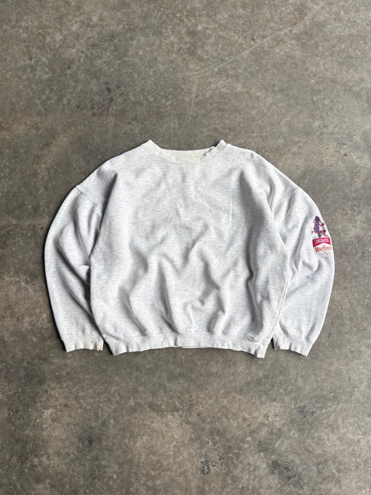Vintage Grey Marlboro Distressed Crew - L