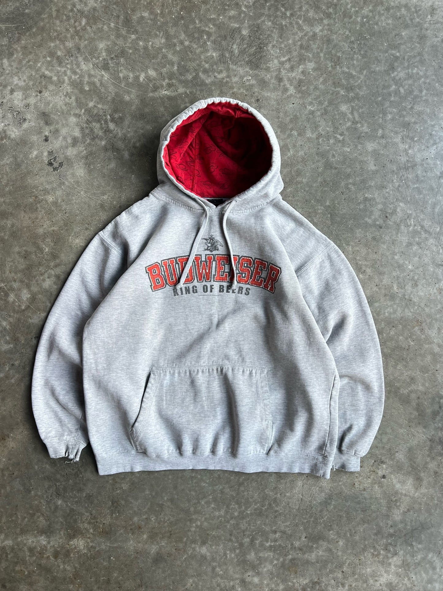 Vintage Budweiser King Of Beers Hoodie - L