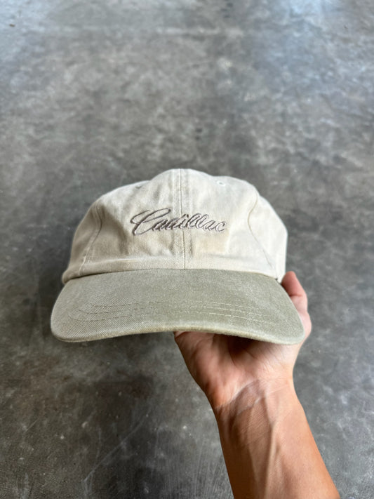 Vintage Beige Cadillac Adjustable Hat