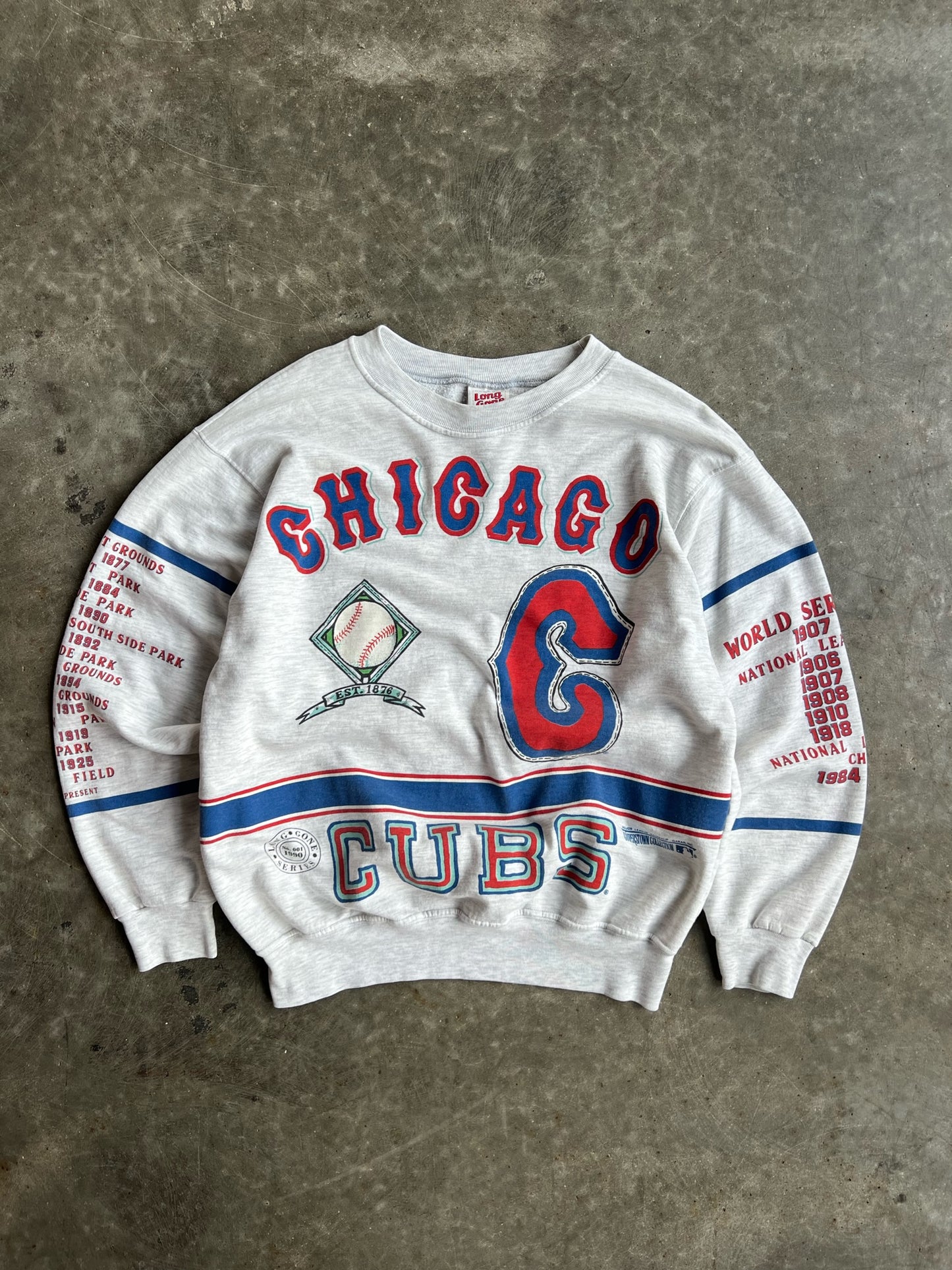 Vintage Chicago Cubs Long Gone Crew - L