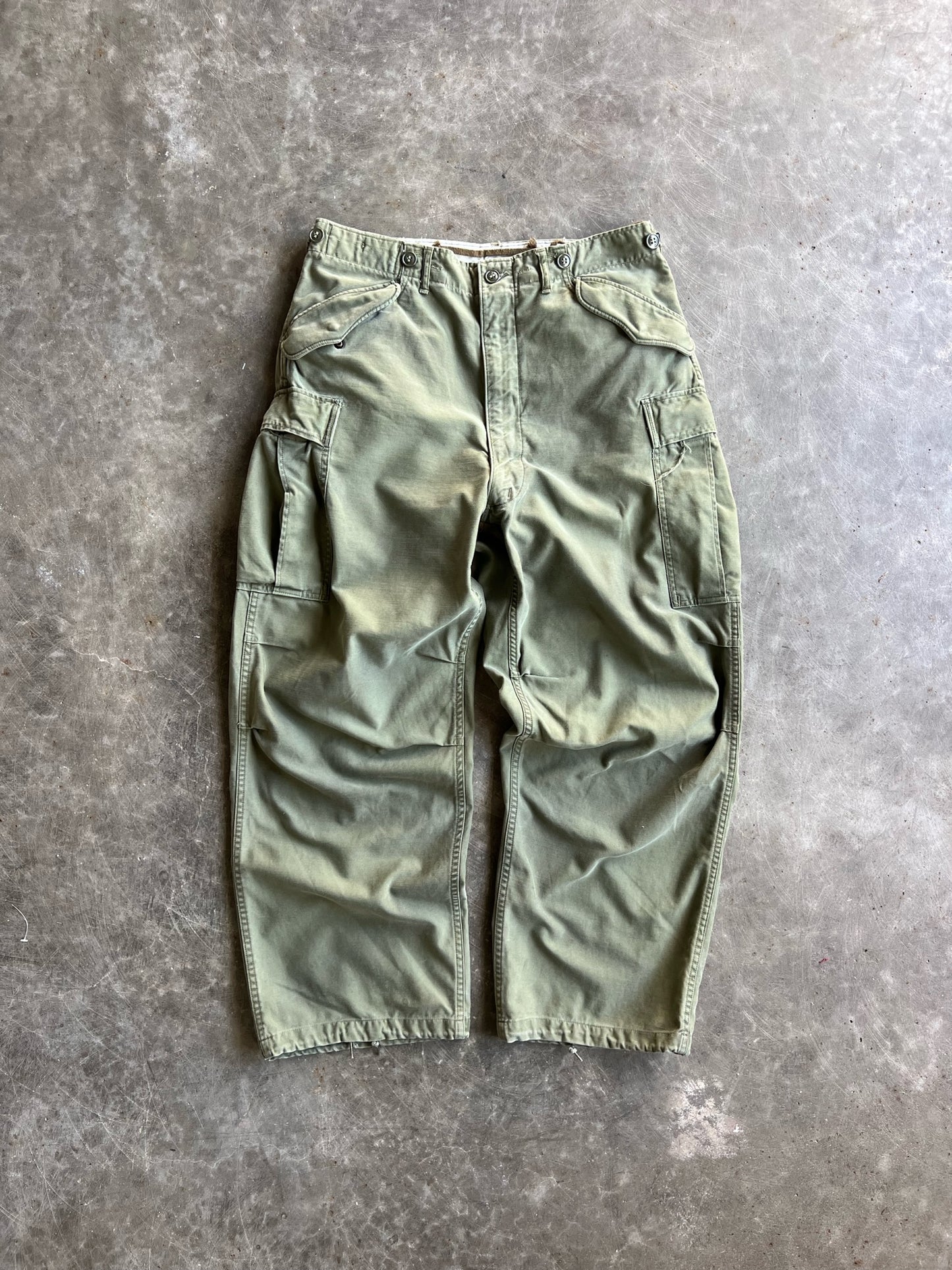 Vintage Olive Green Cargo Pants - 32