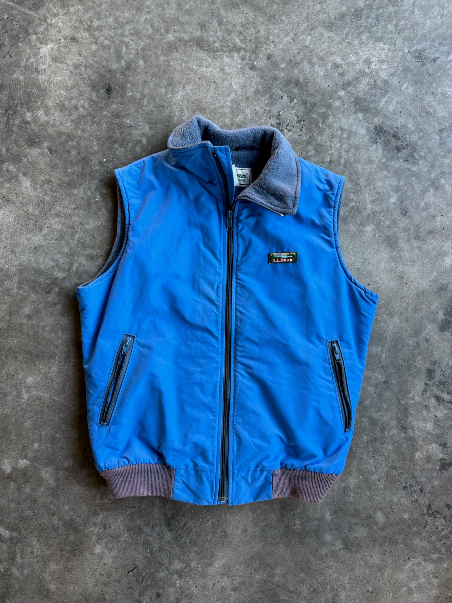 Vintage Royal Blue L.L. Bean Zip Up Vest - M