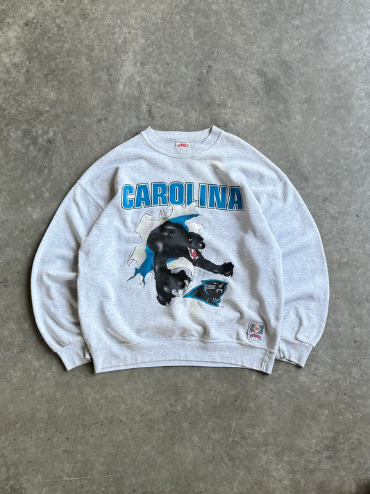 Vintage Carolina Panthers Nutmeg Crew - XL