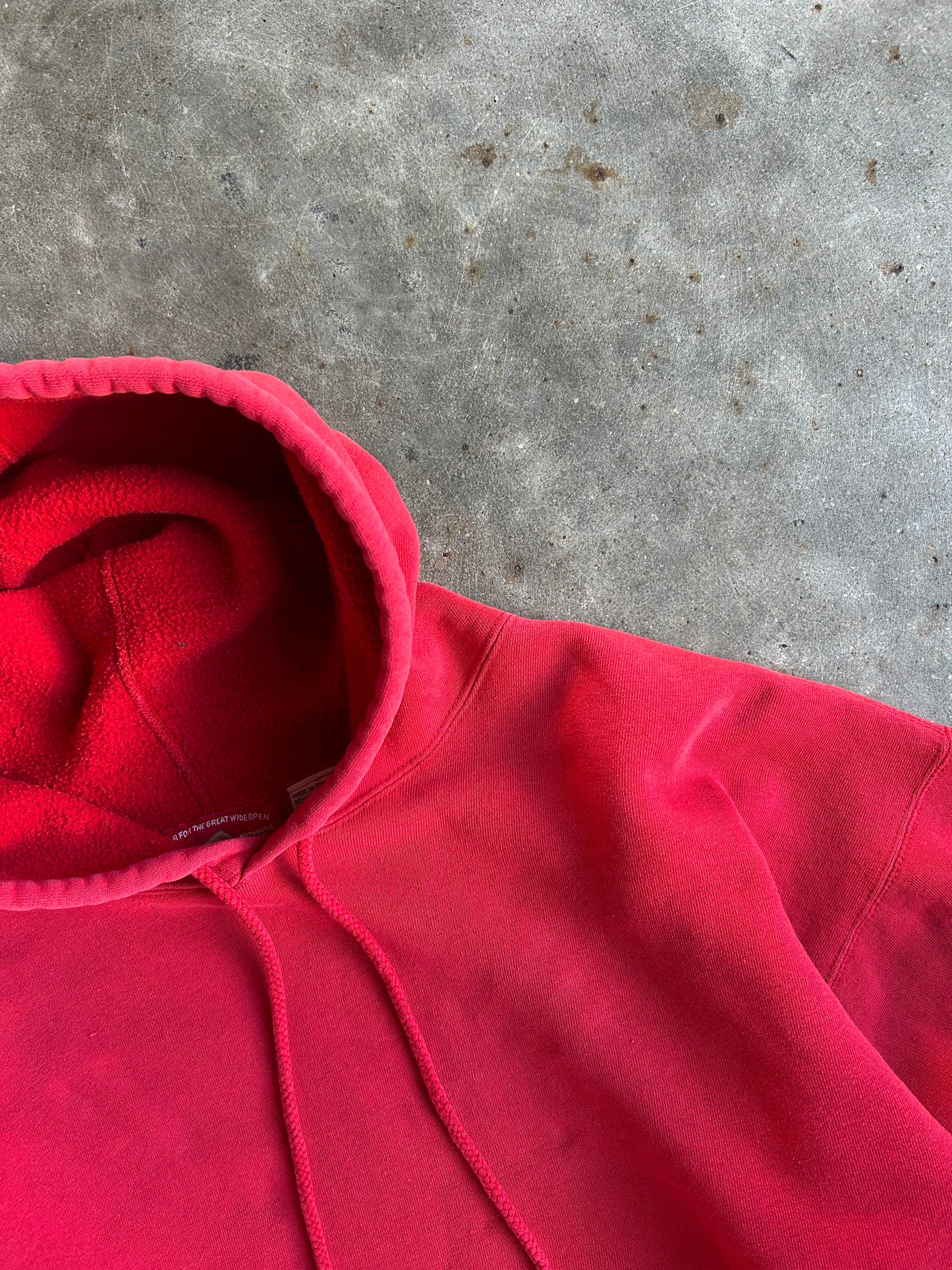 Vintage Red Blank Marlboro Hoodie - XL