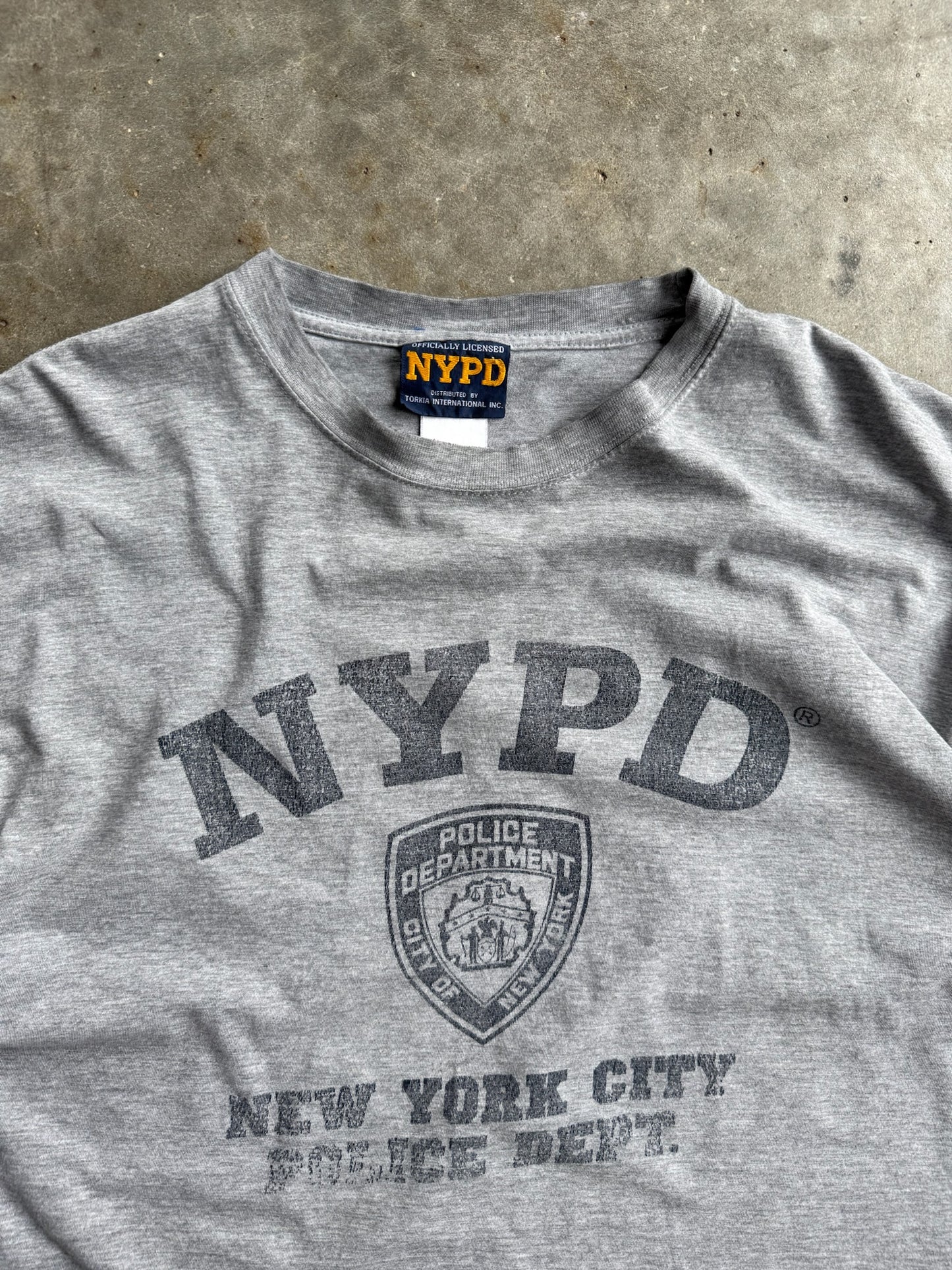 Vintage Faded NYPD Shirt - L