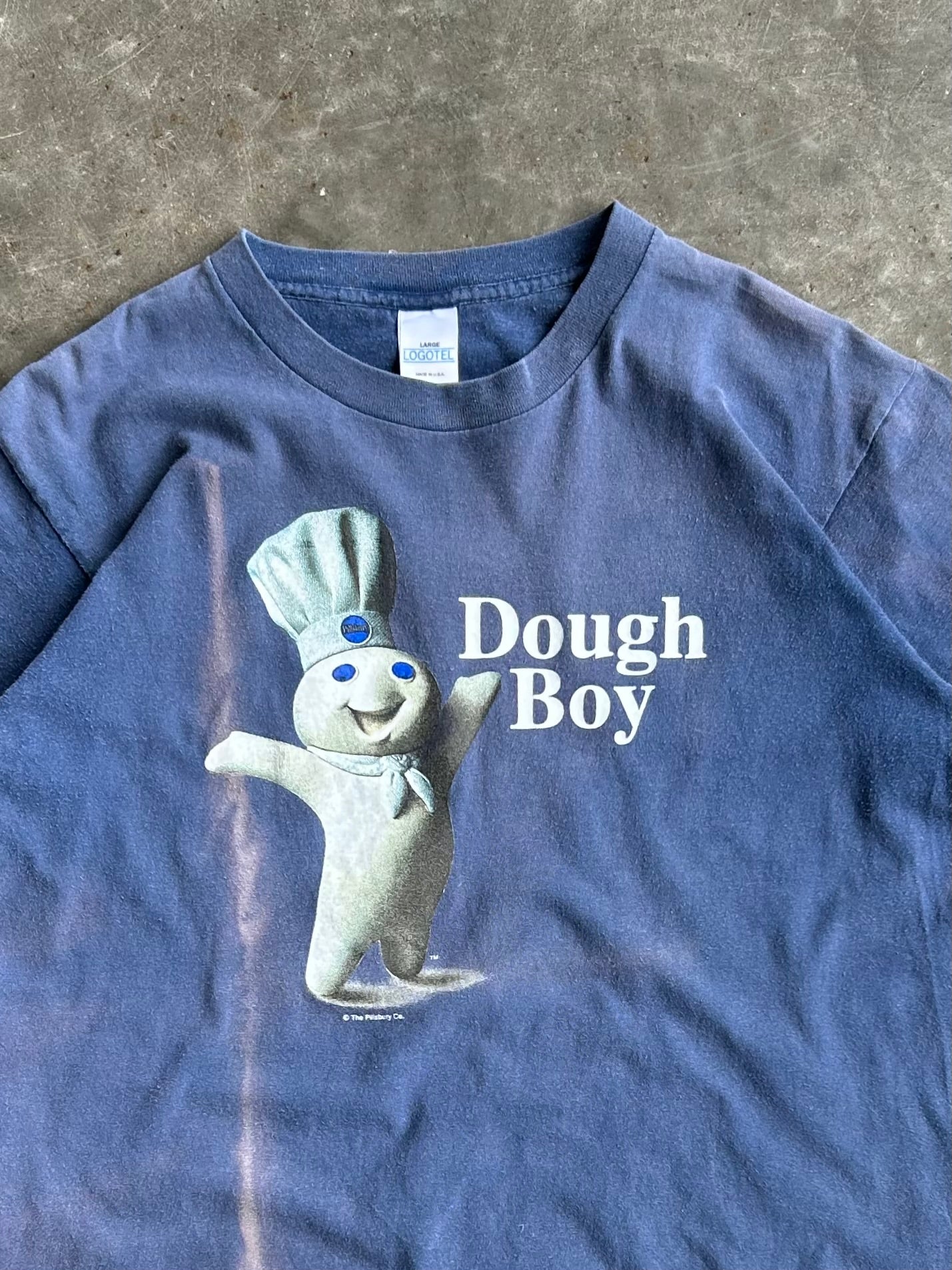 Vintage Pillsbury Dough Boy Cropped Tee - L