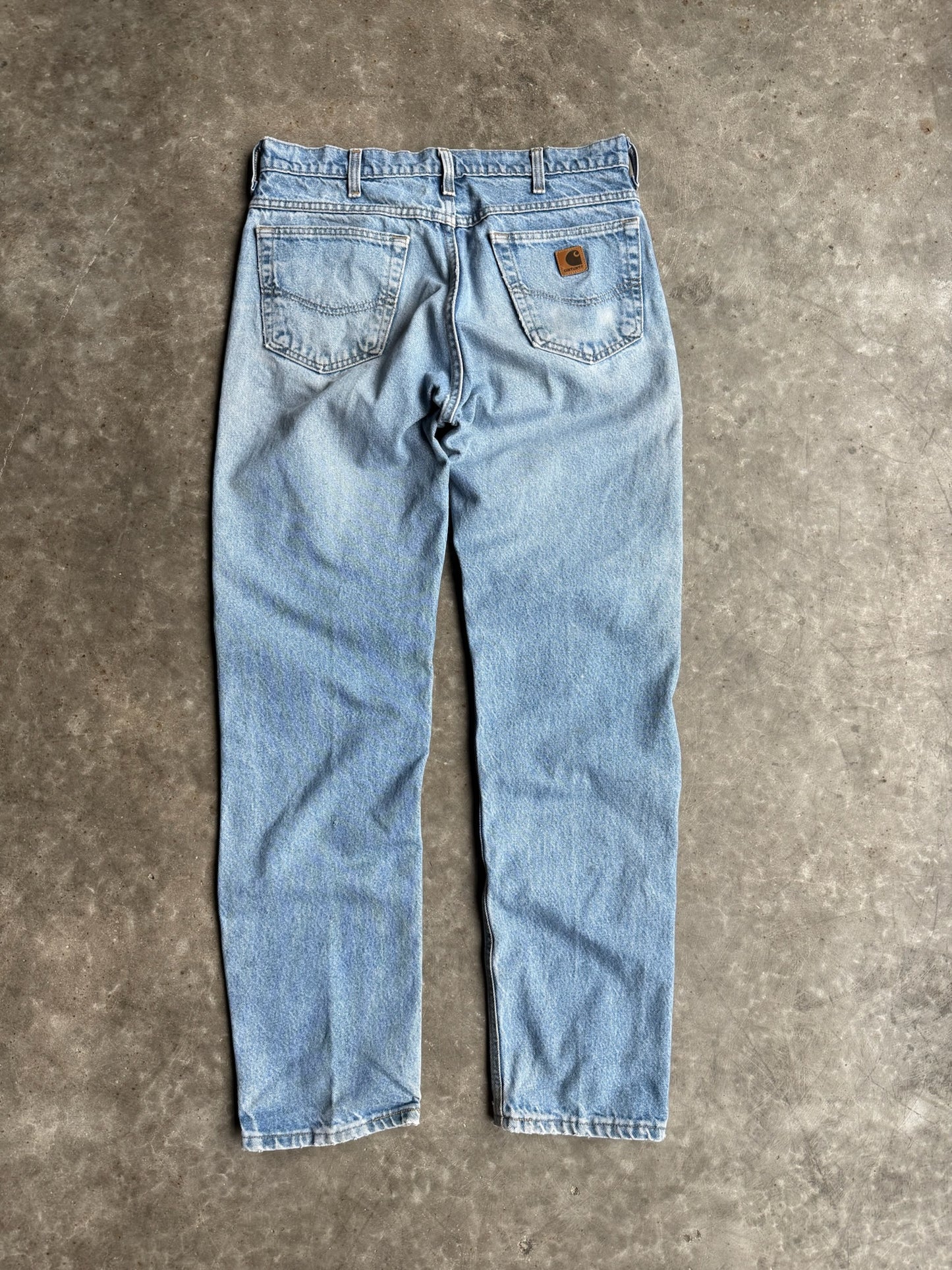 Vintage Medium Wash Carhartt Denim Pants - 34