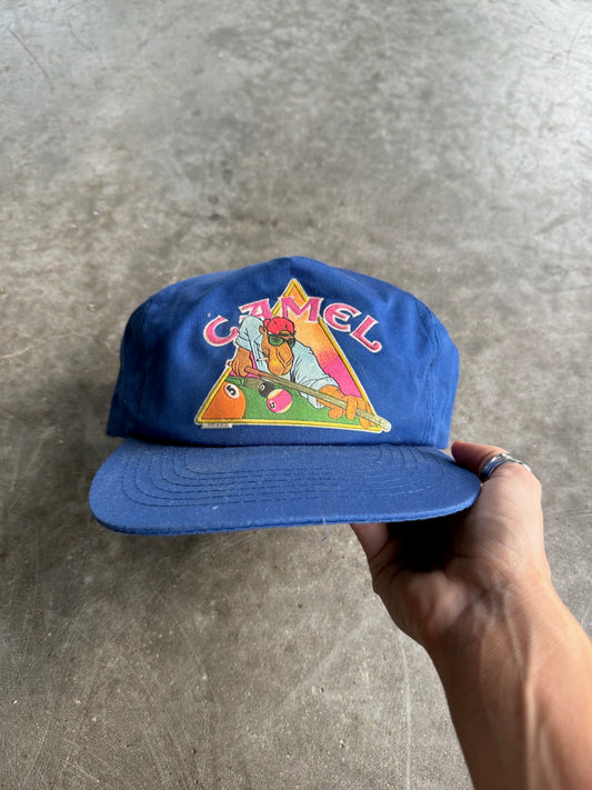 Vintage Blue Camel Snapback Hat