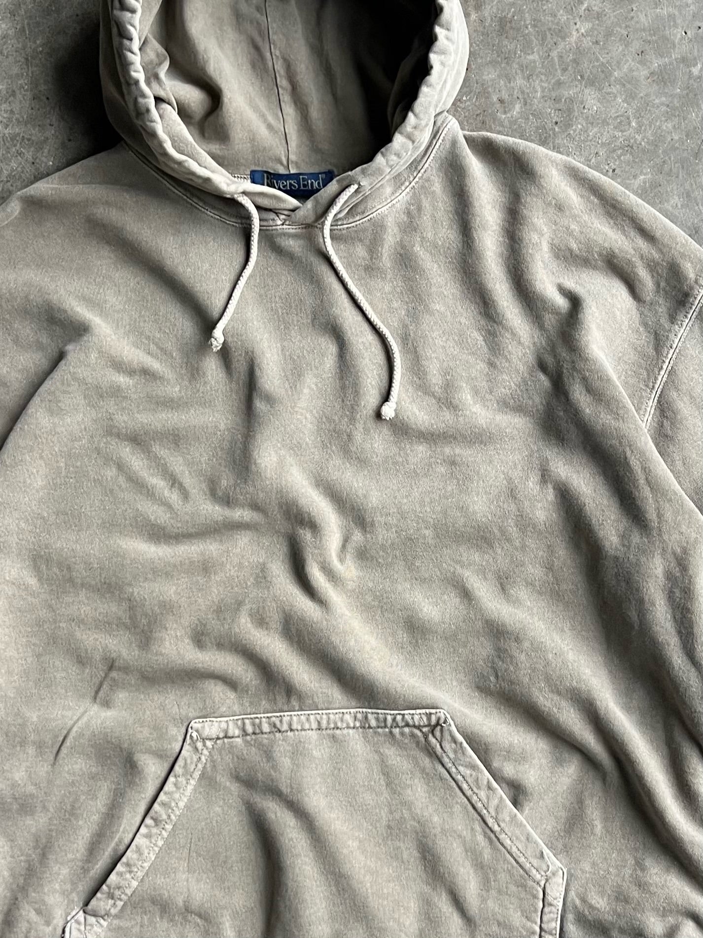 Faded Light Brown Rivers End Hoodie - L