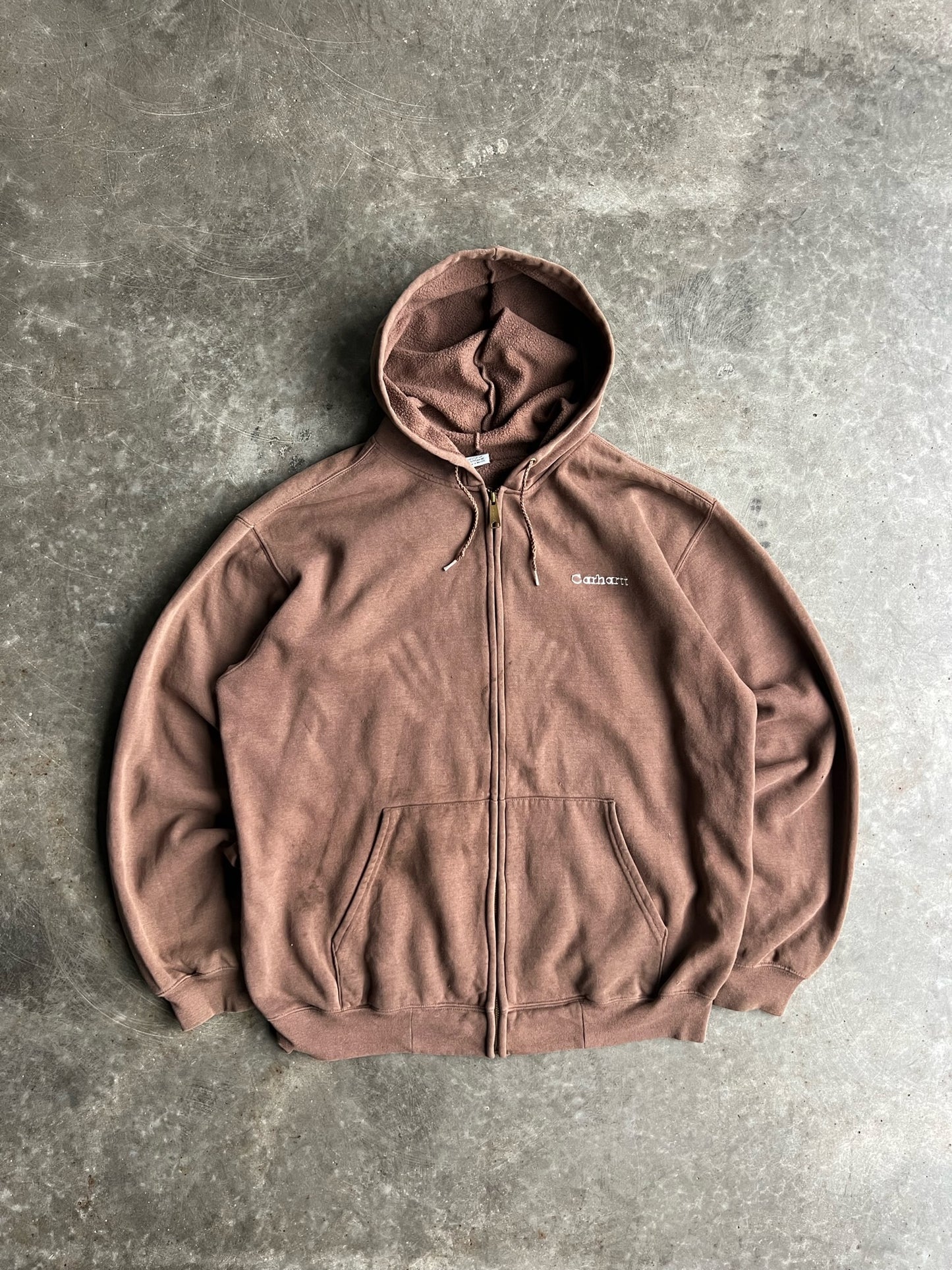 Vintage Brown Carhartt Zip Up - L