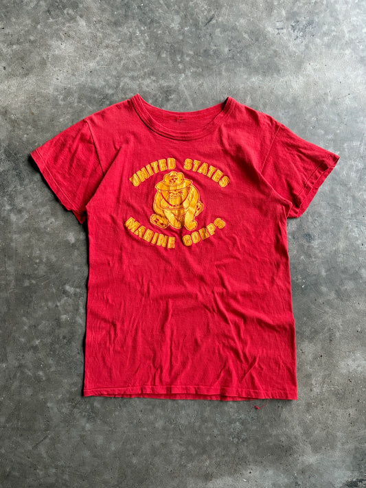 Vintage Red United States Marine Corps Tee - M