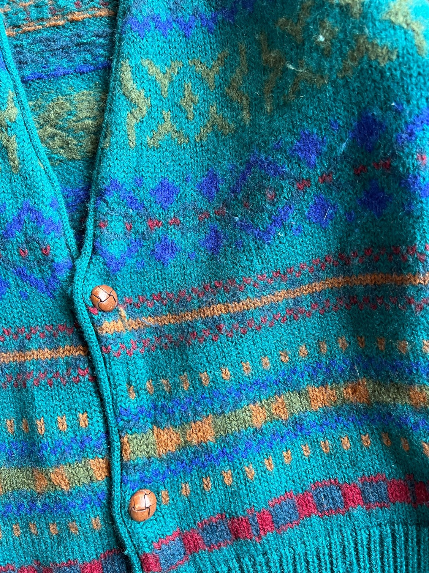 Vintage Patterned Gap Cardigan - L